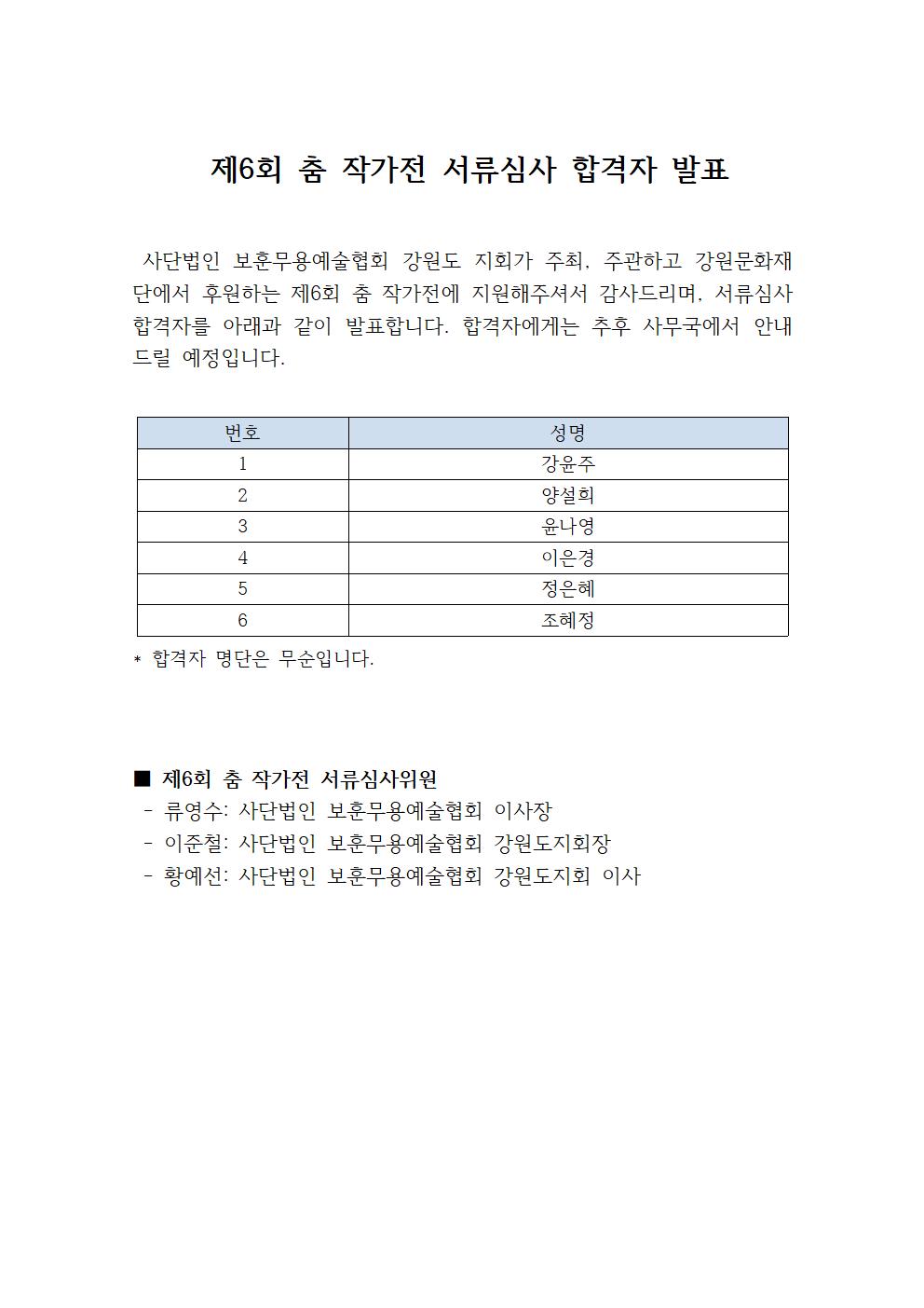 제6회 춤 작가전 서류심사 합격자 발표001.jpg